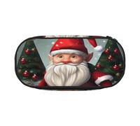 Christmas Traditional Gnome Print School Students Zipper Pouch Pencil Case Office Supplies Functionality Storage