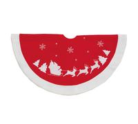 Christmas Traditional Tree Skirt 90cm Fully Lined Red - Choose Design