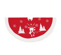 Christmas Traditional Tree Skirt 90cm Fully Lined Red - Choose Design