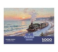 Christmas Train 1000 Piece Puzzles Christmas for Age 12+ Educational Gift Memory Games Relaxing 70x50cm/1000pcs