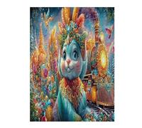 Christmas Train 500 Piece Jigsaw Puzzle for Adults Science Fiction Meditation Aid Mindful Practice Detailed Design for Yoga Enthusiasts 500 PCS