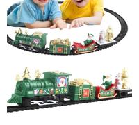 Christmas Train Battery Operated Electric Vehicle Figurines Decorations | Christmas Kids Train Set for Holiday Birthday Party Home Bedroom Dorm Children Boys Girls