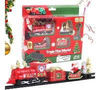 Christmas Train Battery Operated Vehicle Figures and Decorations | Electric Railway Set for Christmas Birthday Party Home Bedroom College Dorm Kids Girls