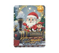 Christmas Train Car Air Freshener Hanging, Long Lasting Scented Car Aromatherapy Tablets, Square Fragrance Scented Cards for Vehicles, Bedroom, Wardrobe Gray-style