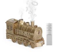 Christmas Train Diffuser, 300ml Train Humidifier with Jellyfish Mist, Quiet Polar Express Train Diffuser with Night Light, Steam Train Essential Oil Diffuser for Home Bedroom Decor，C