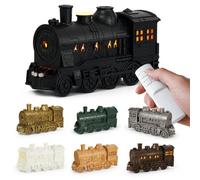 Christmas Train Diffuser Vintage Steam Train Diffuser Essential Oil Diffusers Air Diffusers Humidifier with Remote Control Happy New Year for Bedroom, Office, Home Decor