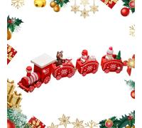 Christmas Train for Christmas Train Ornament - Wooden Christmas Train Cute Christmas Figures - Small Table Decoration, Creative Painted Statue, Ornament for Home