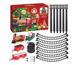 Christmas Train Game Track Lights Decoration | Festive Miniature Railway Around a Tree for Mantel, Fireplace, Bedroom, Bar, Shopping Mall | Great for i Celebrations