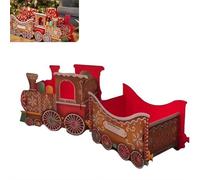 Christmas Train Gift Box, Santa's ChristmasGift Train, DIY Santa Gifts Trains Treat Storage Box, Unique Sleigh Gifts Storage Decorative,29x22x6 CM (Type B)