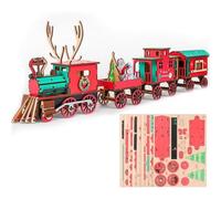 Christmas Train Jigsaw Puzzle DIY Assembly Mini Train Model
