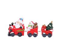 Christmas Train Model, Christmas Train Set,Resin Christmas Train Sets Small Train Set Christmas Decoration - Educational Toys Christmas Tree Train Set Tr Figurine