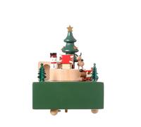 Christmas Train Music Box | Magnetic Train Holiday Displays Desktop Wooden Handicrafts,Lightweight Indoor Collectible Decor Moving Music Box for Families Lovers