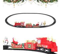 Christmas Train Set Battery Operated,13Pcs Electric Train Around Tree Toy | Festive Carriage Figurines,Working Headlight Effect,Complete Track Set,Holiday Tree Decoration,Parent-Child Bonding Activity