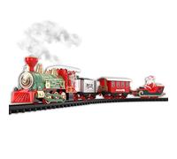 Christmas Train Set for Under The Tree with Lights, Realistic Train Sounds, and Steam - Electric Train, Smoke, Tracks - Perfect Holiday or Birthday Gift for Boys, Toddlers Ages 3+ Year Olds