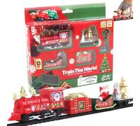 Christmas Train Set Interactive Electric Holiday Vehicle Decoration | Toy Train Sets for Holiday Table Party Home Dorm Bedroom Boys Girls