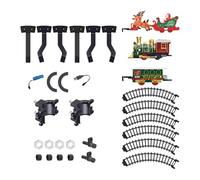 Christmas Train Set | Rechargeable Christmas Toy with Railway | Around the Christmas Tree Train Toy with Light and Music - for Children From 3 Years for Christmas Party Home and Indoor Games and