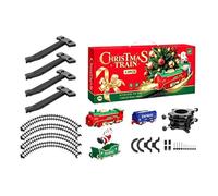 Christmas Train Set with Light Santa Claus Small Interactive Toys | Kids Christmas Train Set Around Tree for Boys Girls Daily Classroom Daycare Bedroom Party Birthday