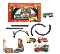 Christmas Train Set with Track, Creative Christmas Kids Trains, Festive Electric Ornaments Game for Gathering Girl Home Playtime Activities Festival Boy Party