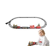 Christmas Train Sets for around the Tree,Electric Locomotive Train with Track | Track Toy with Lights and Sound for under Christmas Tree Boy Kids Holiday Birthday Family Activity Decor