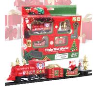 Christmas Train Sets for around The Tree | Toy Decoration for around Christmas Tree - Boy Electric Locomotive Train Set with Lights Sound | for Children Boy Family Holiday Birthday