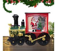 Christmas Train Snow Globe - Battery-Operated, LED Lights Christmas Train, Christmass Snow Globe Lantern | Creative Ornaments for Indoor Bedroom, Study Room, Table