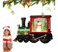 Christmas Train Snow Globe - Battery-Operated, LED Lights Christmas Train, Christmass Snow Globe Lantern | Creative Ornaments for Indoor Bedroom, Study Room, Table
