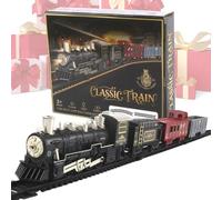 Christmas Train Toy - Car Toy With Light And Music - LED Electric Train Set for Toddler - for Kids Girls Children Home Bedroom Living Room Traveling Schools Kindergarten