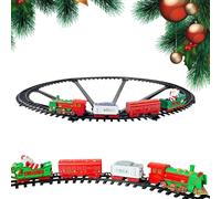 Christmas Train Toy with Light and Sound - Decorative Train Set for Around the Christmas Tree | Train Toy for Boys Girls at the Festival Tree Show, Christmas Train Toy