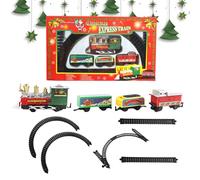 Christmas Train Toys with Track | Christmas Toy Train Set | Festive Electric Ornaments Game for Gathering Girl Home Playtime Activities Festival Boy Party