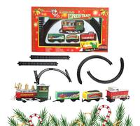 Christmas Train Toys with Track - Funny Christmas Toy Trains | Festive Electric Ornaments Game for Girl Festival Home Playtime Boy Gathering Activities Party