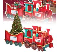 Christmas Train, Trains, Santa Gift Train, Deliver Holiday Cheer in Style, Christmass Santa Present Trains for Gifts Candy Stocking Stuffers,Thanksgiving Storage Decoration (A)