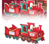 Christmas Train, Trains, Santa Gift Train, Deliver Holiday Cheer in Style, Christmass Santa Present Trains for Xmas Gifts Candy Stocking Stuffers, Holiday Christmas Decorations (A)