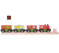 Christmas Train with Presents Wooden Railway Train compatible with Brio + others