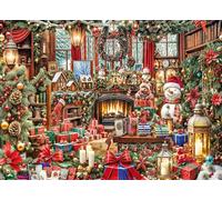 Christmas Treasures Jigsaw Puzzle 1000 Piece by Vermont Christmas Company - Jigsaw Puzzles with Randomly Shaped & Interlocking Pieces - 26 5/8" x 19 1/4"