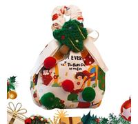 Christmas Treat Bags - Reusable Fabric Goodie Storage Pouch,Christmas Cookie Storage Bag - for Stocking Stuffers Seasonal Decorators Family Gatherings Chocolate Handicrafts Fruits Boutiques Shops