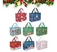 Christmas Treat Bags, Washable Compact Bags with Wide Loop