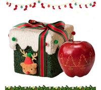 Christmas Treat Boxes,Hardened Empty Container | Christmas Candy Packaging Box - for Kids, Family, Chocolate, Snack, Gingerbread, Card, Winter Festival