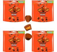 Christmas Treat - Unwrapped Milk Chocolate Peanut Butter Cups, 185g Sharing Bag - Perfect for Gifting or Snacking - Res (7 x Pack)