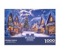 Christmas Tree 1000 Piece Jigsaw Puzzles Handwork Puzzle Educational Challenge for Challenging Family Activity Games Colorful Hard Puzzle for 38x26cm/1000pcs Family Decorations