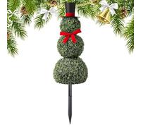 Christmas Tree - 2.6ft Indoor Plant Ornament - Snowman Yard Decor | for Porch Home Workplace Shop Display Garden Backyard Living Room Lawn