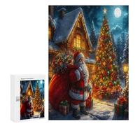 Christmas Tree 300Pc Jigsaw Puzzles Adults Children Festival Gifts Jigsaws Post-Retirement Leisure Challenging Puzzle Great Gift Seniors Stress Reliever 300 PCS