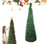 Christmas Tree - 5 Ft Faux Foldable Festival Ornament | Indoor Holiday Decor Perfect for Winter Season, Porch, Yard, Classroom, Patio, Kitchen, Party Display, and Home Festivities, 150cm Green