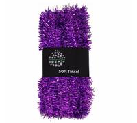 Christmas Tree 50ft x 3cm Tinsel GREAT VALUE - Purple