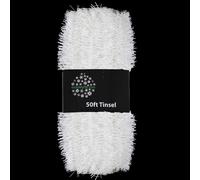 Christmas Tree 50ft x 3cm Tinsel GREAT VALUE - White