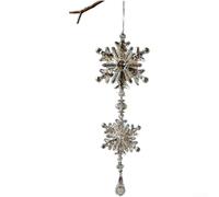 Christmas Tree and Window Acrylic Snowflake Ornament with Lightweight Construction Providing Seasonal Festive Decoration and Holiday Charm (Style C)