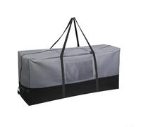 Christmas Tree and Wreath Storage Bag 600D Holiday Decor Container Weather Resistant with Handles for Easy Transport Red Black 122cm(GrayBlack122*38 * 56cm)
