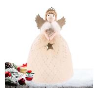 Christmas Tree Angel Topper,15 X 26cm, Christmas Tree Topper, Fairy Ornaments Christ-mas Tr-ee Top-per, Cute Angel Pendant Doll Christ-mas Tr-ee Decoration, Angels For Kids Crafts