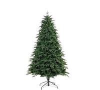 Christmas Tree Artificial Full Christmas Tree, PE&PVC Mixed Branch Tips Green Includes Stand,Unlit Hinged For Home Decoration Scene Layout Xmas Trees(8ft)