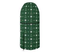 Christmas Tree Bag Heavy Duty Cover Dust Proof with Zipper, Drawstring | Waterproof Storage Bag for Packing Dorm College Organization Outdoor Move Holiday Decorations Dark green 7.5FT