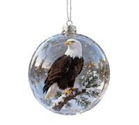 Christmas Tree Ball Decorations | Clear Hanging Ornaments | Festive Holiday Party Decor | 2.76in Transparent Baubles for Indoor Outdoor Home Wall Door Fireplace Store Display